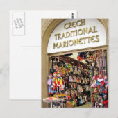 Tsjechische puppetten briefkaart (Voorkant / Achterkant)