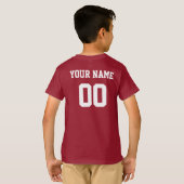 Tsjechische Republiek Douanenaam en Nummer Footbal T-shirt (Achterkant volledig)