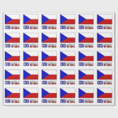 Tsjechische Republiek en Tsjechische vlag Cadeaupapier (Vlak)