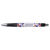 Tsjechische Republiek en Tsjechische Vlag Getegeld Pen (Voorkant)