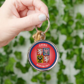 Tsjechische Republiek Erfgoed Embleem Sleutelhanger (Hand)
