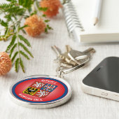 Tsjechische Republiek Erfgoed Embleem Sleutelhanger (Zijkant)