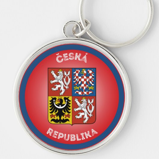 Tsjechische Republiek Erfgoed Embleem Sleutelhanger (Voorkant)
