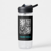 Tsjechische Republiek Fitness en Tsjechisch wapen Waterfles (Links)