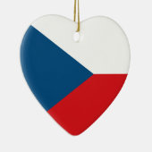 Tsjechische Republiek Flag Heart Ornament (Rechts)