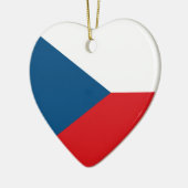 Tsjechische Republiek Flag Heart Ornament (Links)