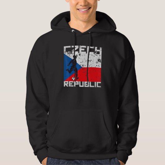 Tsjechische Republiek Football Soccer Fan Jersey F Hoodie (Voorkant)