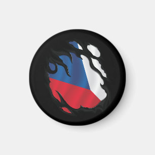 Tsjechische Republiek Gekopieerde vlag Magneet