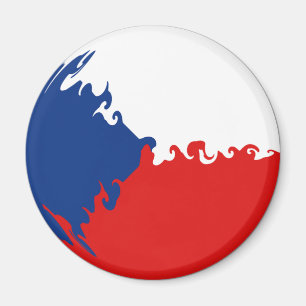 Tsjechische Republiek Gnarly Flag Magneet