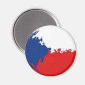 Tsjechische Republiek Gnarly vlag Magneet (Voorkant / Achterkant)