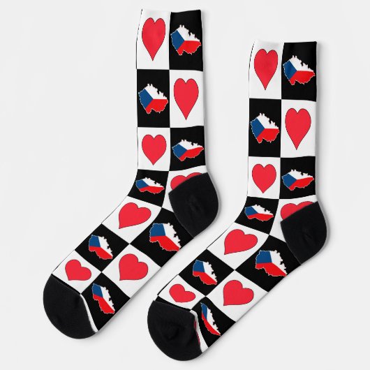 Tsjechische Republiek - Hartpatroon Tsjechisch sta Sokken (Links)