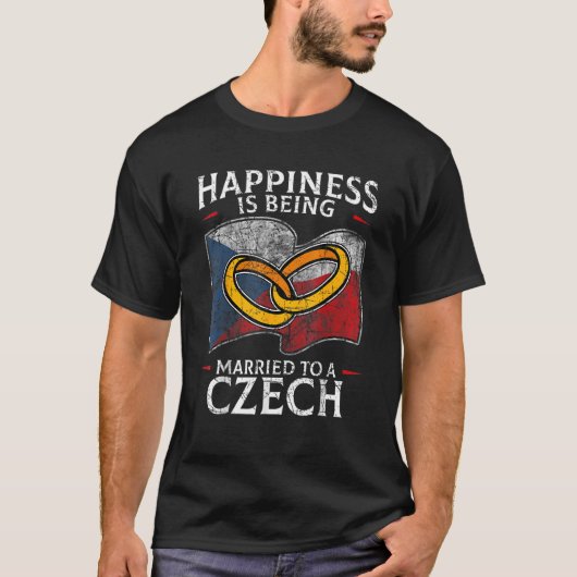 Tsjechische Republiek Huwelijk Tsjechisch erfgoed  T-shirt (Voorkant)