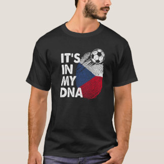 Tsjechische Republiek in mijn dna Tsjechische vlag T-shirt