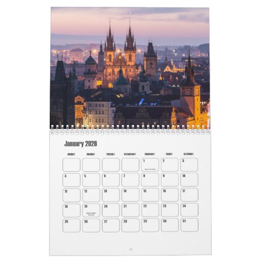 Tsjechische Republiek Kalender (Jan 2026)