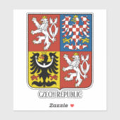 Tsjechische Republiek nationale wapenschild patrio Sticker (Vel)