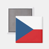 Tsjechische Republiek Nationale Wereldvlag Magneet (Voorkant / Achterkant)