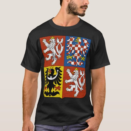 Tsjechische Republiek product Bohemian Lion Coat o T-shirt (Voorkant)