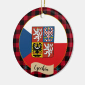 Tsjechische Republiek, Rode buffalo-pleister en Ts Keramisch Ornament (Links)