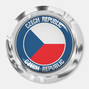 Tsjechische Republiek Ronde Emblem Magneet