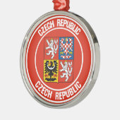Tsjechische Republiek Ronde Emblem Metalen Ornament (Links)