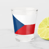 TSJECHISCHE REPUBLIEK SCHOENGLAS SHOT GLAS (Voorkant)