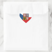 Tsjechische Republiek Sticker, Hart, liefde, Tsjec Hart Sticker (Tas)