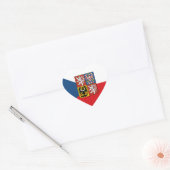 Tsjechische Republiek Sticker, Hart, liefde, Tsjec Hart Sticker (Envelop)
