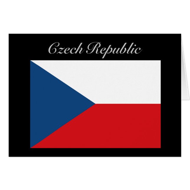 Tsjechische Republiek Vlag - Ceska Republika (Voorkant Horizontaal)