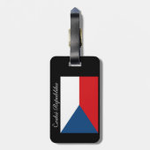 Tsjechische Republiek Vlag - Ceska Republika Bagagelabel (Achterkant verticaal)