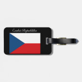 Tsjechische Republiek Vlag - Ceska Republika Bagagelabel (Achterkant horizontaal)