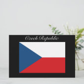 Tsjechische Republiek Vlag - Ceska Republika Briefpapier (Staand voorkant)