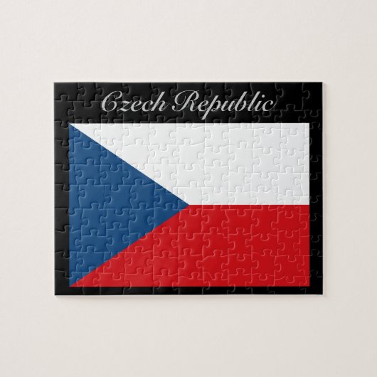 Tsjechische Republiek Vlag - Ceska Republika Legpuzzel (Horizontaal)