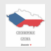 Tsjechische Republiek Vlag Charmante Patriottische Sticker (Vel)