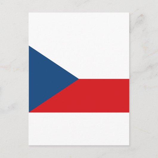 Tsjechische Republiek Vlag CZ Briefkaart (Voorkant)