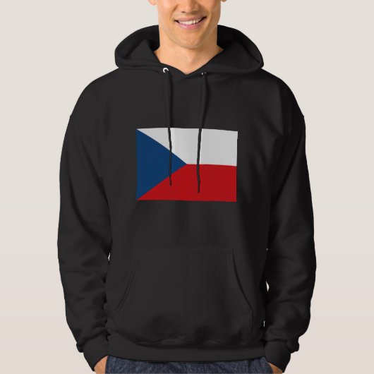 Tsjechische Republiek Vlag CZ Hoodie (Voorkant)