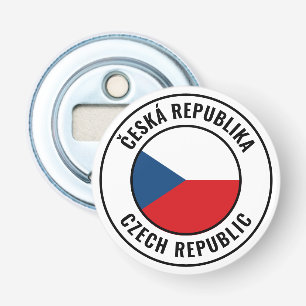 Tsjechische Republiek Vlag: een prachtig patriotti Button Flesopener