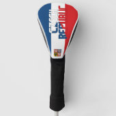 Tsjechische Republiek Vlag: een prachtig patriotti Golfheadcover (Voorkant)