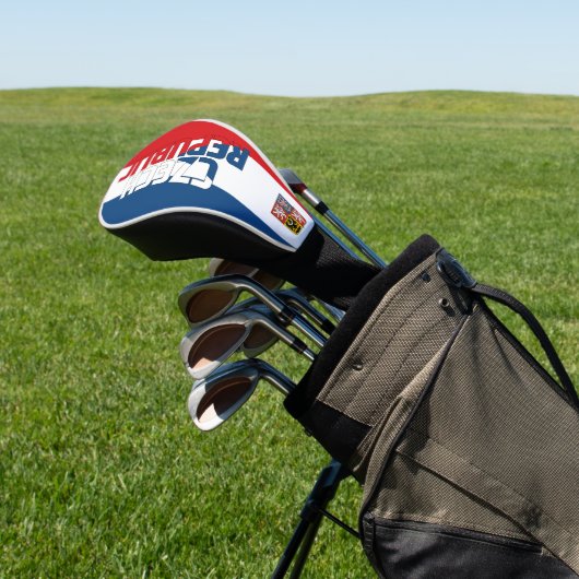 Tsjechische Republiek Vlag: een prachtig patriotti Golfheadcover (Insitu)
