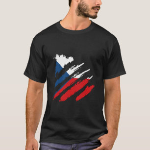 Tsjechische Republiek Vlag Klauw Tsjechische Trots T-shirt