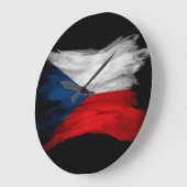 Tsjechische Republiek vlag penseelstreek, national Grote Klok (Hoek)