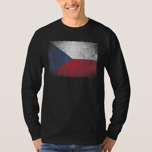 Tsjechische Republiek Vlag Pride Country Home Matc T-shirt (Voorkant)