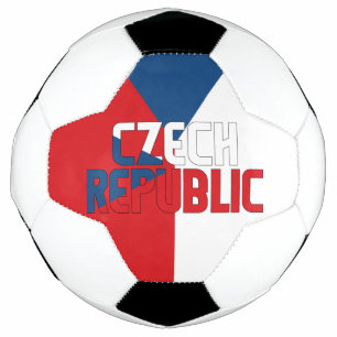 Tsjechische Republiek Vlag Schattig Patriotisch Voetbal