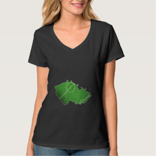 Tsjechische Republiek Voetbal Voetbalveld T-shirt