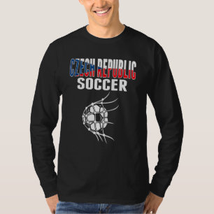 Tsjechische Republiek Voetbalbal In Net Tsjechisch T-shirt