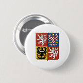 Tsjechische Republiek Wapenmunt heraldry Ronde Button 5,7 Cm (Voorkant /achterkant)