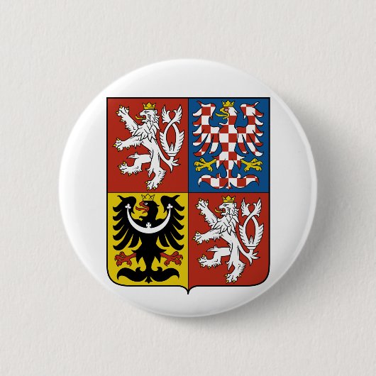 Tsjechische Republiek wapenstilstand CZ Ronde Button 5,7 Cm (Voorkant)