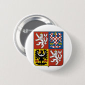 Tsjechische Republiek wapenstilstand CZ Ronde Button 5,7 Cm (Voorkant /achterkant)