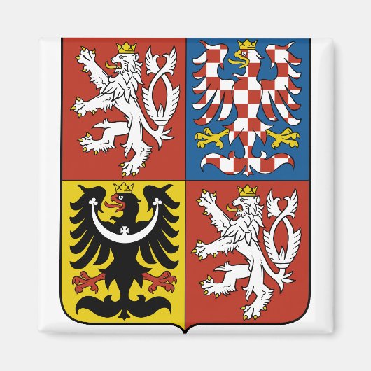 Tsjechische Republiek Wapenstilstand Magneet (Voorkant)