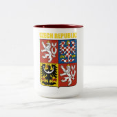 Tsjechische Republiek wapenstilstand Tweekleurige Koffiemok (Center)