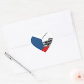 Tsjechische Sticker, Hart, Praag, Tsjechische vlag Hart Sticker (Envelop)